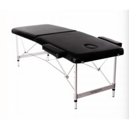 2 Zónás Tech-Alu Összecsukható Masszázs Ágy - Fekete