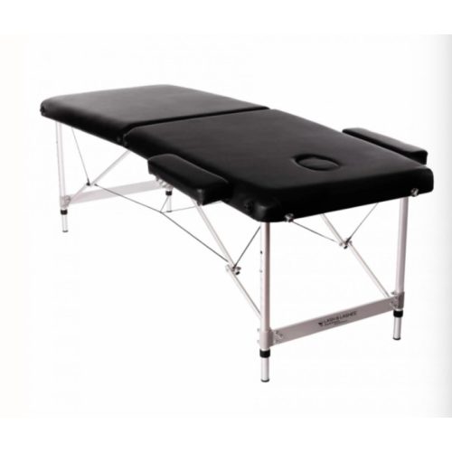 2 Zónás Tech-Alu Összecsukható Masszázs Ágy - Fekete