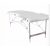2 Zónás Tech-Alu Összecsukható Masszázs Ágy - Fehér
