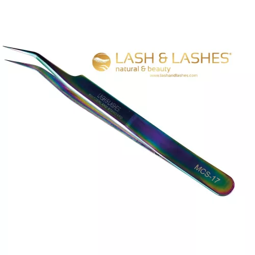 Lash and Lashes Enyhén hajlított Szempillacsipesz, Plasma MCS-17