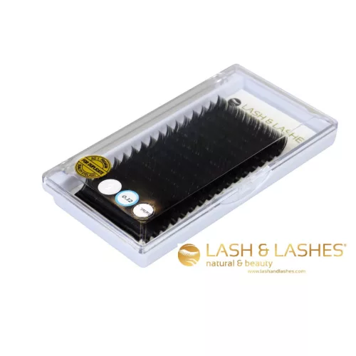 Lash and Lashes Super Silk Duplázó Műszempilla - 16 Soros - 9mm One Size, 0,12mm - D ív *