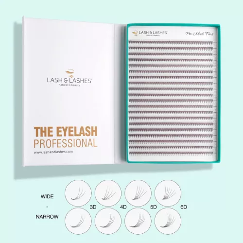 Lash and Lashes Pro Made Műszempilla - XL Tálca - 6D, 11mm One Size, 0,07mm, Narrow - D ív