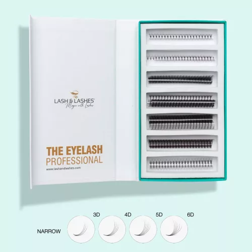 Lash and Lashes Pro Made Volume Rapid Fans Műszempilla - 6D, 7-13mm Mix, 0,07mm - D ív