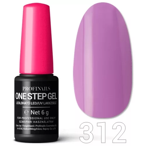 Profinails One Step Gel LED/UV lakkzs 6gr No.312 