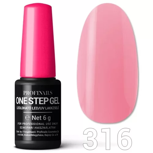 Profinails One Step Gel LED/UV lakkzs 6gr No.316 