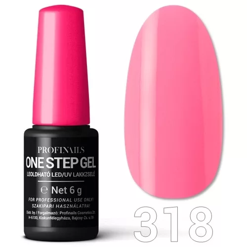 Profinails One Step Gel LED/UV lakkzs 6gr No.318 