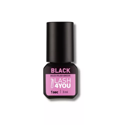 Lash & Lashes Lash 4 You 1sec UV/LED Szempillaragasztó Fekete 3ml