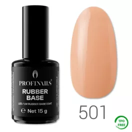   Profinails Rubber Base LED/UV Alapozó Építőzselé 15g No.501