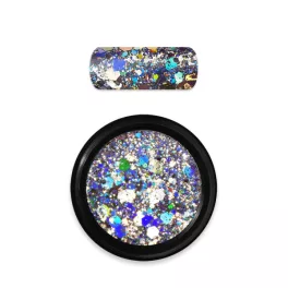 Moyra Holo glitter mix No. 01 Ezüst