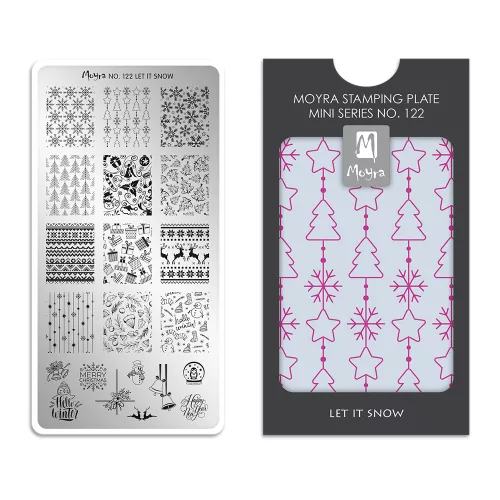 Moyra mini nyomdalemez No.122 Let it snow