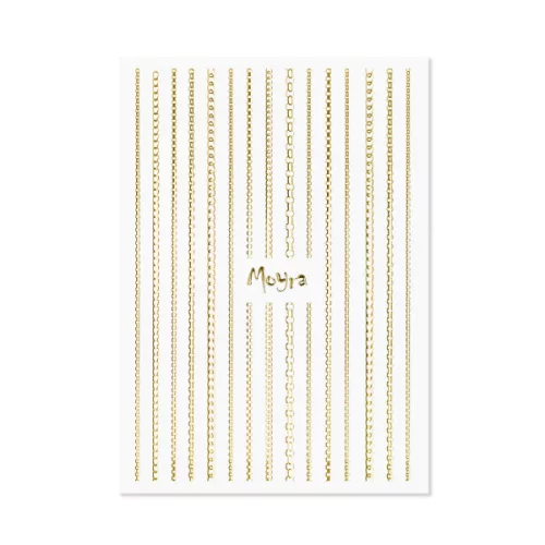 Moyra Körömdíszítő csík CHAIN Gold