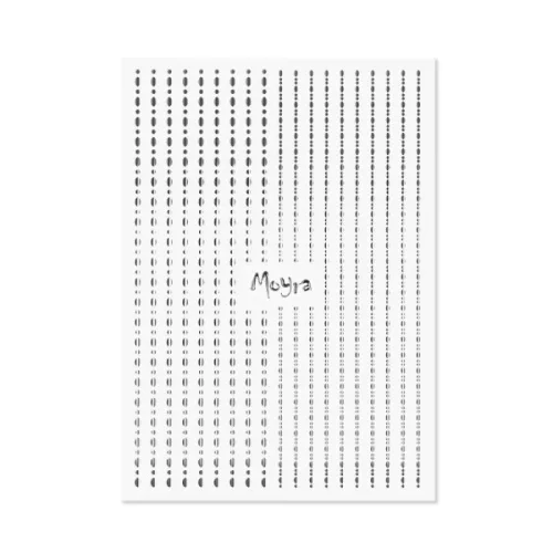 Moyra Körömdíszítő csík DOTS Silver