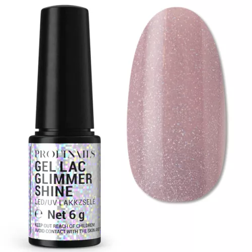 Profinails Gel Lac Glimmer Shine LED/UV lakkzselé 6gr S-09