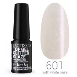   Profinails Top Gél Glitter Glaze fixálásmentes LED/UV fényzselé 6g No. 601