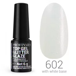   Profinails Top Gél Glitter Glaze fixálásmentes LED/UV fényzselé 6g No. 602
