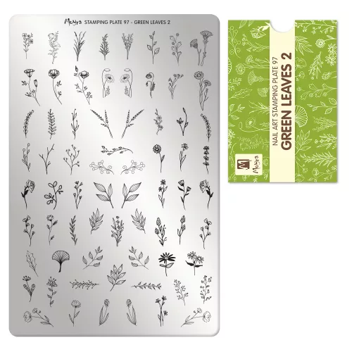 Moyra nyomdalemez No.097 Green Leaves 2