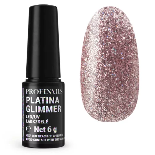 Profinails Platina Glimmer LED/UV lakkzselé 6gr P-07