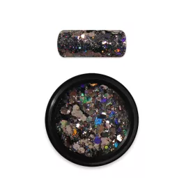 Moyra Holo glitter mix No.10 Fekete