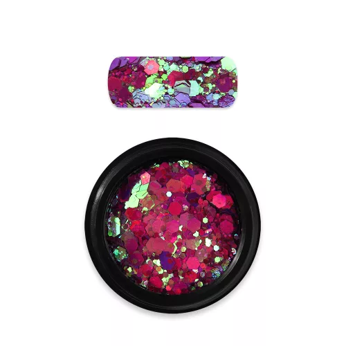 Moyra Holo glitter mix No.14 Kaméleon Mályva