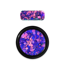 Moyra Holo glitter mix No.15 Kaméleon Lila