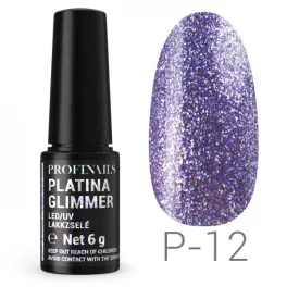 Profinails Platina Glimmer LED/UV lakkzselé 6gr P-12 *