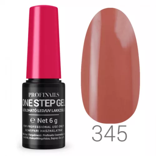 Profinails One Step Gel LED/UV lakkzselé 6 g No.345