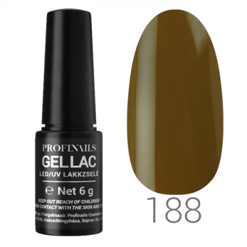 Profinails Gel Lac LED/UV lakkzselé 6gr No.188 *