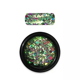 Moyra Holo glitter mix No.18 Kaméleon Zöld