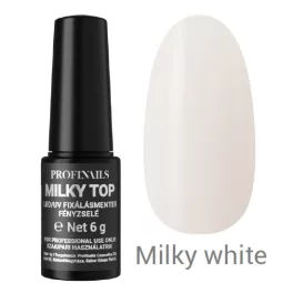   Profinails Milky Top fixálásmentes LED/UV fényzselé M-02 White 6g