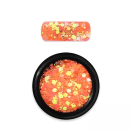Moyra Holo glitter mix No.22 Chameleon light orange