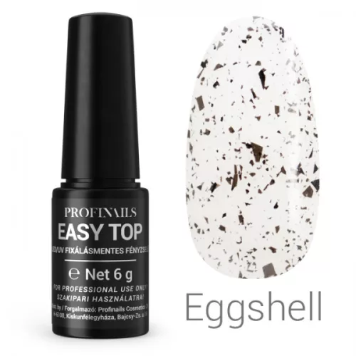 Profinails Easy Top fixálásmentes LED/UV fényzselé 6g Egg Shell