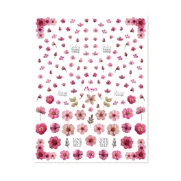 Moyra Vizes Matrica Válogatás No. 15 Dried Flowers Pink
