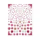 Moyra Vizes Matrica Válogatás No. 15 Dried Flowers Pink