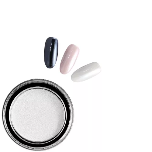 Chrome Mirror Powder Fehér