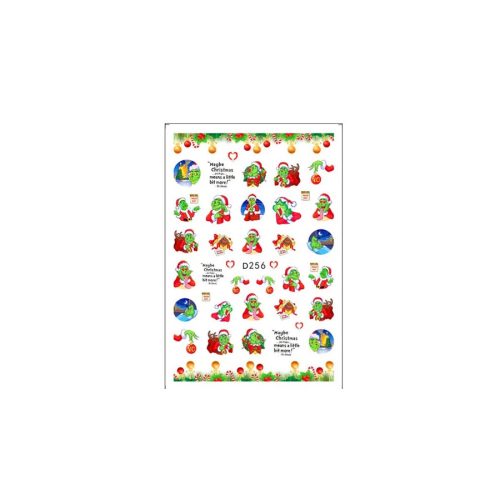 Niiza Körömmatrica - D256 Karácsony Grincs