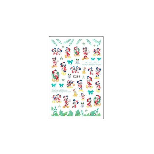 Niiza Körömmatrica - D281 Karácsony Mickey