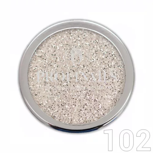 Profi Nails Pure Silver glitter 3g No.102 (ezüst árnyalat)