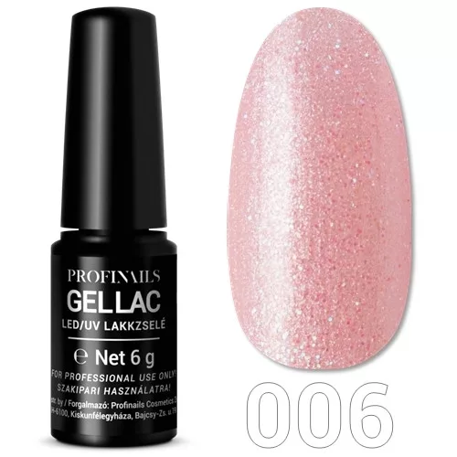 Profinails Gel Lac LED/UV lakkzselé 6gr No. 06