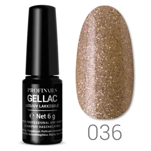 Profinails Gel Lac LED/UV lakkzselé 6gr No. 36 