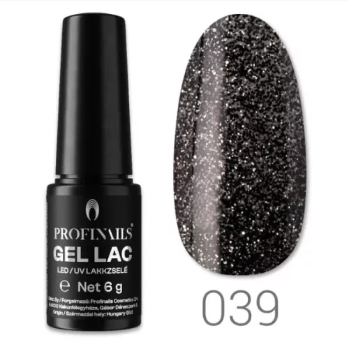 Profinails Gel Lac LED/UV lakkzselé 6gr No. 39 