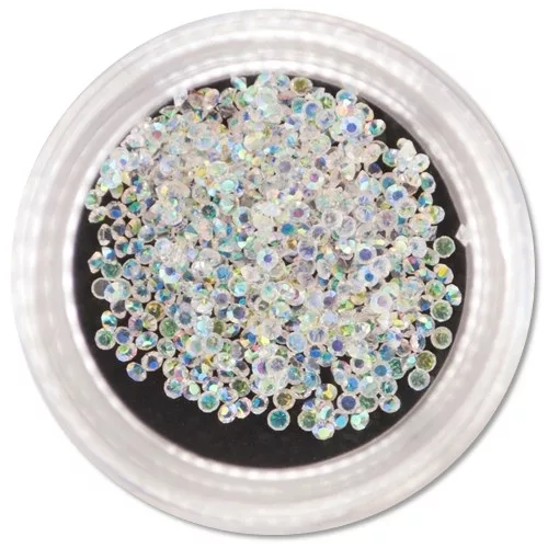 Profi Nails Pixie kristálykő tégelyben 500 db Crystal AB s1