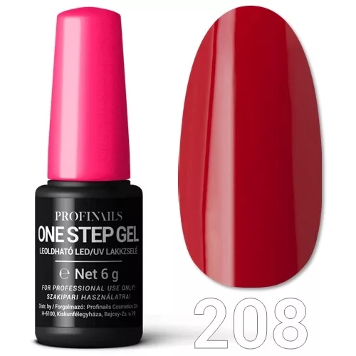 Profinails One Step Gel LED/UV lakkzs 6gr No.208 