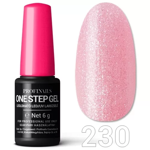 Profinails One Step Gel LED/UV lakkzs 6gr No.230 