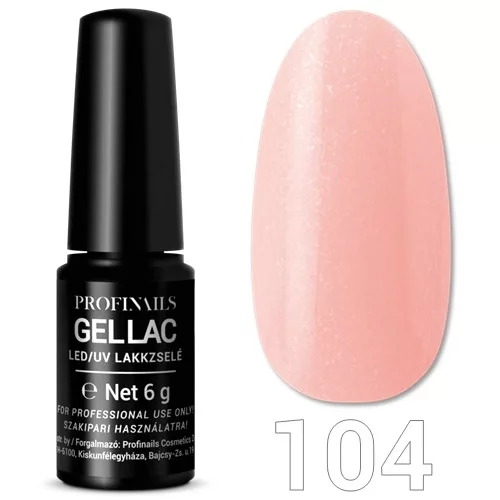 Profinails Gel Lac LED/UV lakkzselé 6gr No.104 