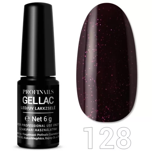 Profinails Gel Lac LED/UV lakkzselé 6gr No.128 