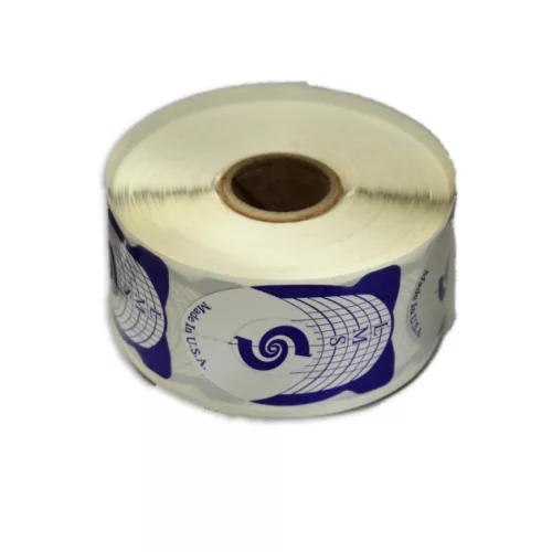 Körömépítő sablon lila 500db (USA)
