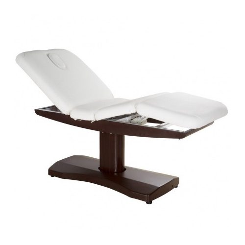 Elektromos masszázs és kezelőágy barna fa hatású talppal