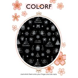 Körömmatrica Karácsony CC048