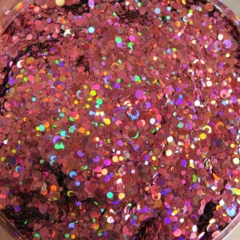 Zodiac - Flitter Mix Holo Rózsaszín 0.6gr. *