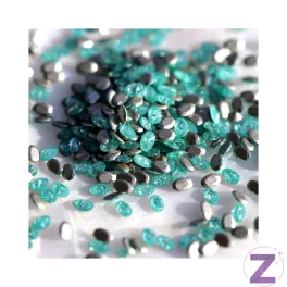 Zodiac - Mini Kristály Ovális Mint Sparkle 2x3mm - 16db